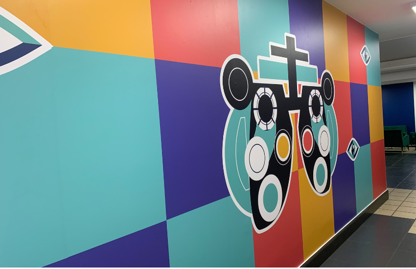 Décoration murale colorée Lille Villeneuve d'Ascq